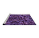 Sideview of Machine Washable Transitional Purple Rug, wshpat2643pur