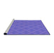 Sideview of Machine Washable Transitional Purple Mimosa Purple Rug, wshpat2644pur