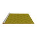 Sideview of Machine Washable Transitional Oak Brown Rug, wshpat2644yw