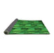Thickness of Patterned Green Rug, pat2645grn