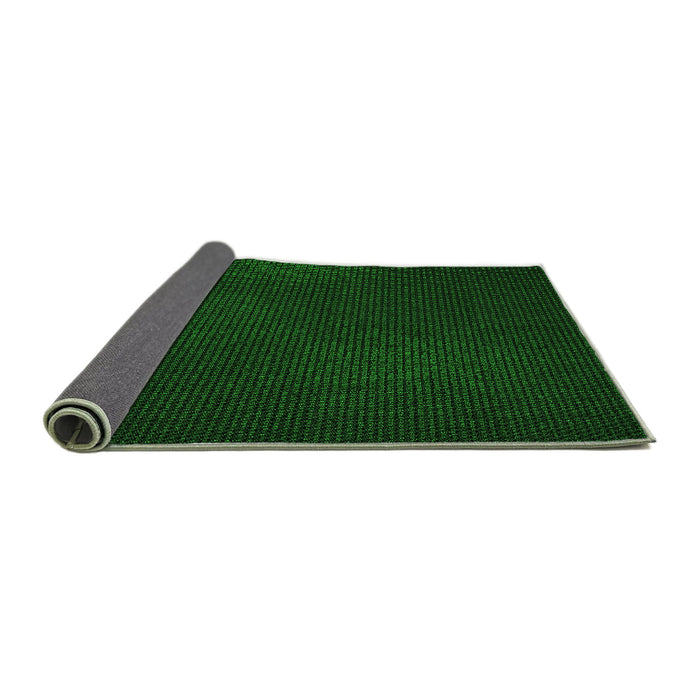 Thickness of Patterned Green Rug, pat2646grn