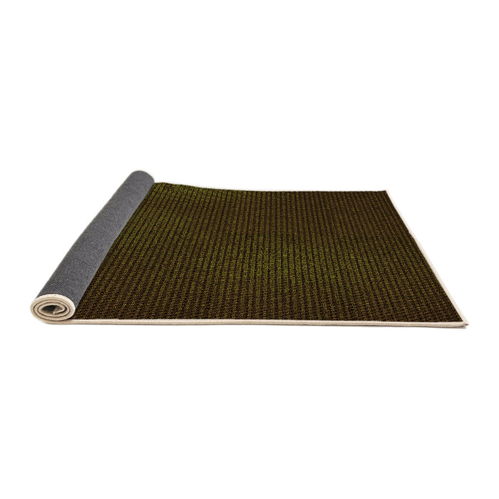 Thickness of Patterned Dark Bronze Brown Rug, pat2646org