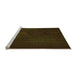 Sideview of Machine Washable Transitional Dark Bronze Brown Rug, wshpat2646org