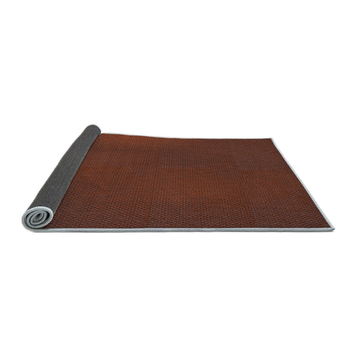 Thickness of Patterned Sienna Brown Rug, pat2647lblu