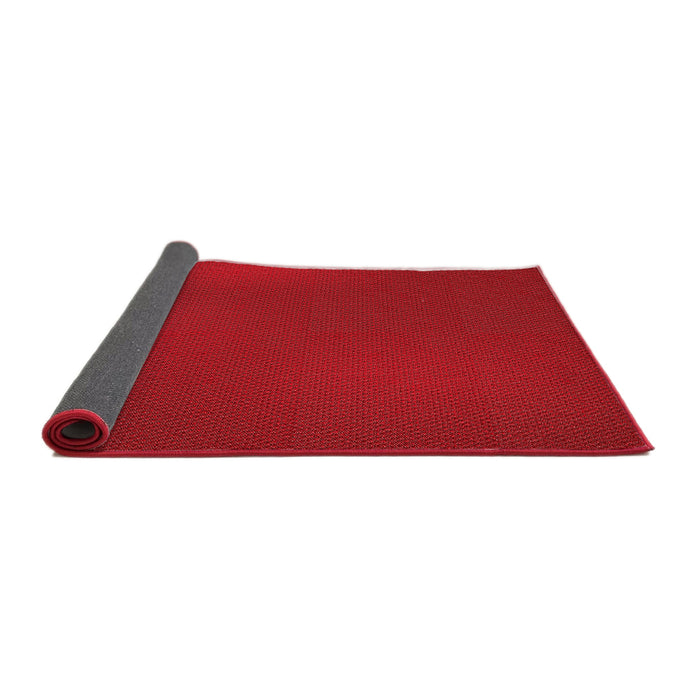 Thickness of Patterned Red Rug, pat2647rd