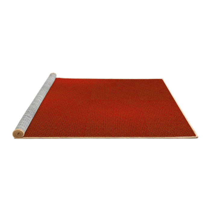 Sideview of Machine Washable Transitional Red Rug, wshpat2647yw