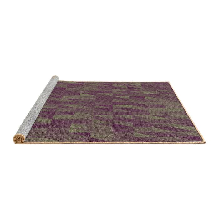 Sideview of Machine Washable Transitional Dark Almond Brown Rug, wshpat2648brn