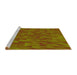 Sideview of Machine Washable Transitional Mahogany Brown Rug, wshpat2648yw