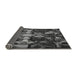 Thickness of Patterned Charcoal Black Rug, pat265gry