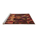 Sideview of Machine Washable Transitional Red Rug, wshpat265org