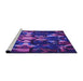 Sideview of Machine Washable Transitional Bright Purple Rug, wshpat265pur