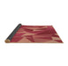 Thickness of Patterned Red Rug, pat2650brn