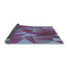 Thickness of Patterned Light Purple Blue Rug, pat2650lblu