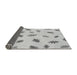 Thickness of Patterned Gunmetal Gray Rug, pat2653gry