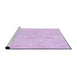 Sideview of Machine Washable Transitional Violet Purple Rug, wshpat2654pur