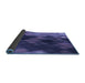 Thickness of Patterned Blue Rug, pat2656blu