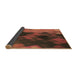 Thickness of Patterned Red Rug, pat2656brn