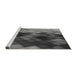 Sideview of Machine Washable Transitional Gray Rug, wshpat2656gry