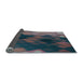 Thickness of Patterned Rat Gray Rug, pat2656lblu