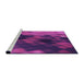 Sideview of Machine Washable Transitional Dark Magenta Purple Rug, wshpat2656pur