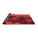 Thickness of Patterned Red Rug, pat2656rd