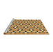 Sideview of Machine Washable Transitional Dark Bisque Brown Rug, wshpat2657brn