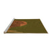 Sideview of Machine Washable Transitional Dark Bronze Brown Rug, wshpat266org