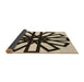 Thickness of Patterned Golden Blonde Gold Rug, pat2661brn