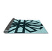 Thickness of Patterned Deep-Sea Blue Rug, pat2661lblu