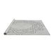 Sideview of Machine Washable Transitional Platinum Gray Rug, wshpat2663gry