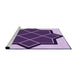 Sideview of Machine Washable Transitional Purple Rug, wshpat2664pur