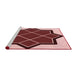 Sideview of Machine Washable Transitional Pastel Pink Rug, wshpat2664rd