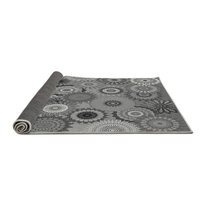 Thickness of Patterned Gray Rug, pat2665gry