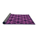 Thickness of Patterned Dark Purple Rug, pat2666pur