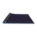 Thickness of Patterned Midnight Gray Rug, pat2667blu