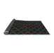 Thickness of Patterned Charcoal Blue Rug, pat2667lblu