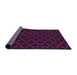 Thickness of Patterned Medium Violet Red Pink Rug, pat2667pur