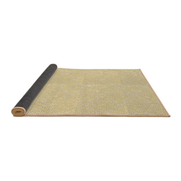 Thickness of Patterned Sun Yellow Rug, pat2668brn
