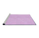 Sideview of Machine Washable Transitional Violet Purple Rug, wshpat2668pur