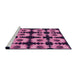 Sideview of Machine Washable Transitional Deep Mauve Purple Rug, wshpat267pur