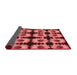 Thickness of Patterned Saffron Red Rug, pat267rd