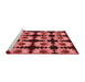 Sideview of Machine Washable Transitional Saffron Red Rug, wshpat267rd