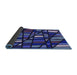 Thickness of Patterned Midnight Blue Rug, pat2670blu