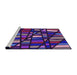 Sideview of Machine Washable Transitional Indigo Purple Rug, wshpat2670pur