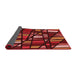 Thickness of Patterned Chestnut Red Rug, pat2670rd