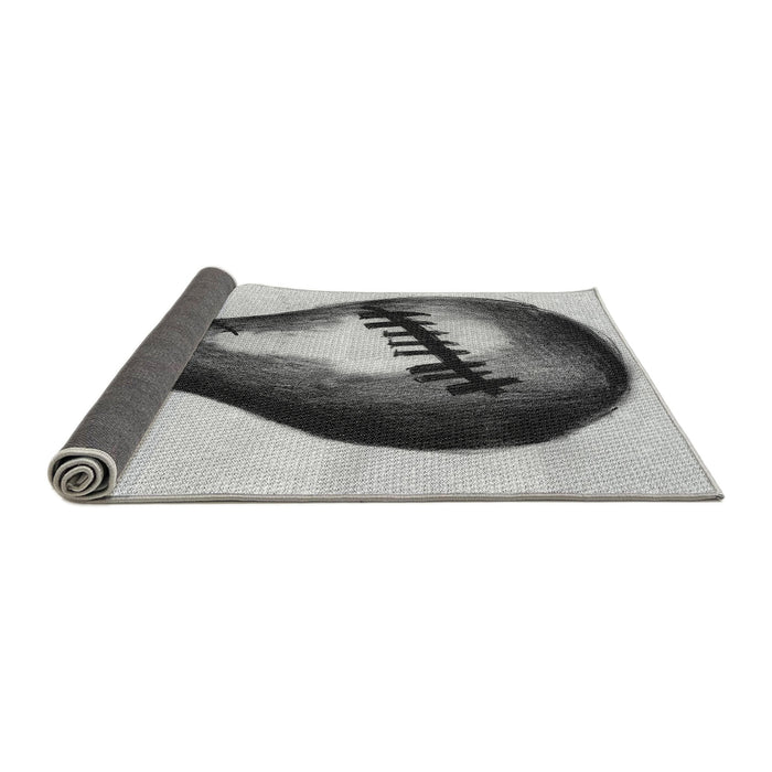 Thickness of Patterned Carbon Gray Rug, pat2673gry