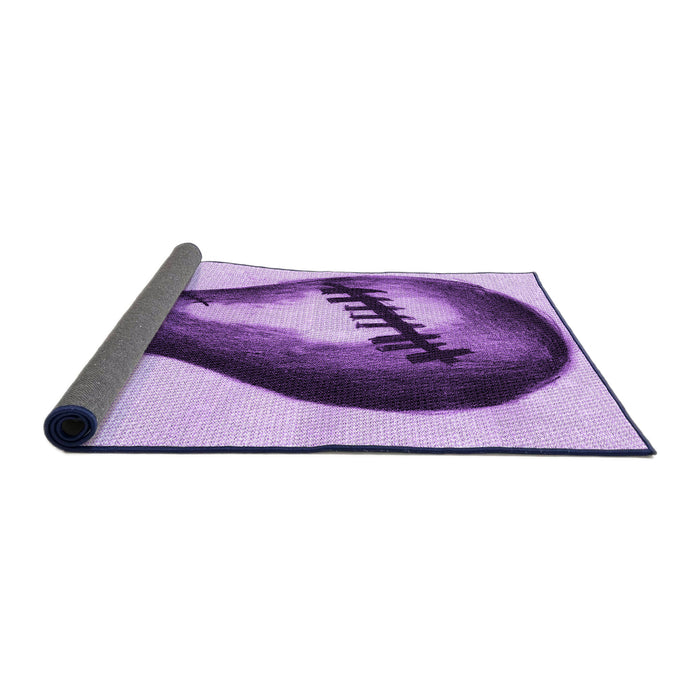 Thickness of Patterned Blossom Pink Rug, pat2673pur