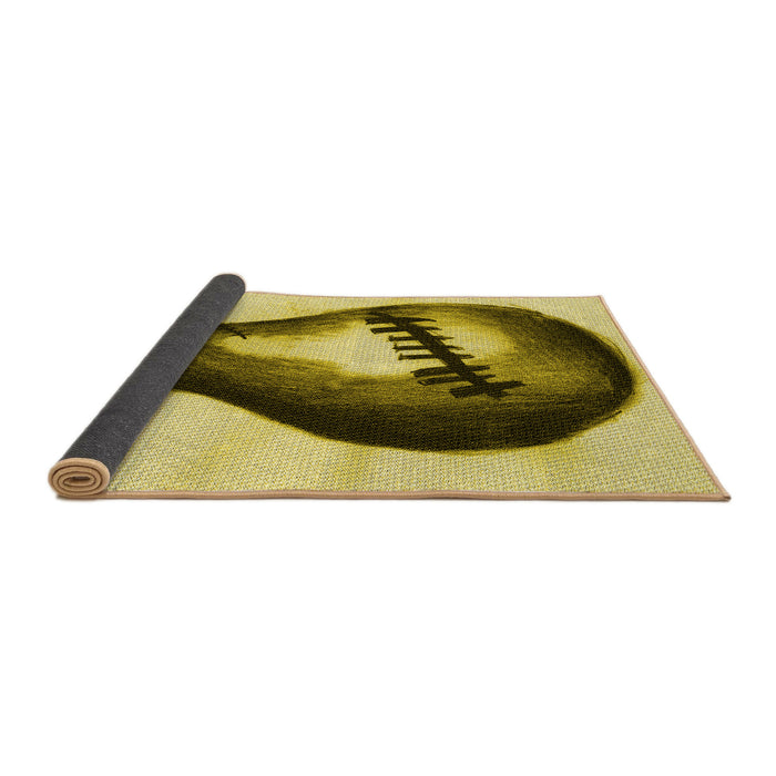 Thickness of Patterned Oak Brown Rug, pat2673yw