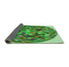 Thickness of Patterned Green Rug, pat2675grn