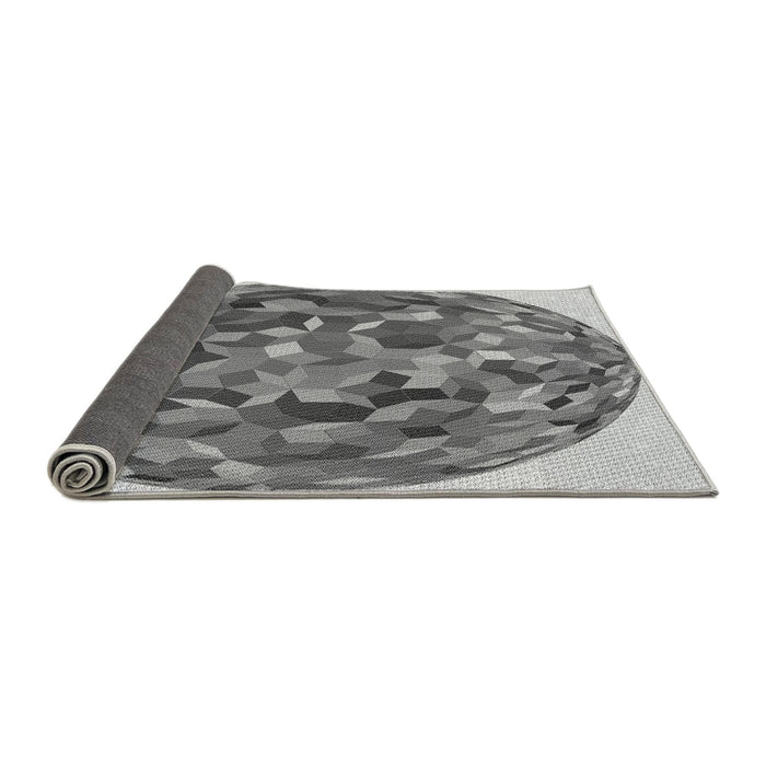 Thickness of Patterned Cloud Gray Rug, pat2675gry
